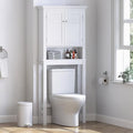 Spirich Over The Toilet Storage Cabinet, White Bathroom Organizer by SpirichLLC