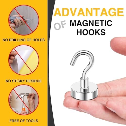 DIYMAG Magnetic Hooks 120pcs 30lbs Cruise Essentials 2026 Magnet Hook - Image 4