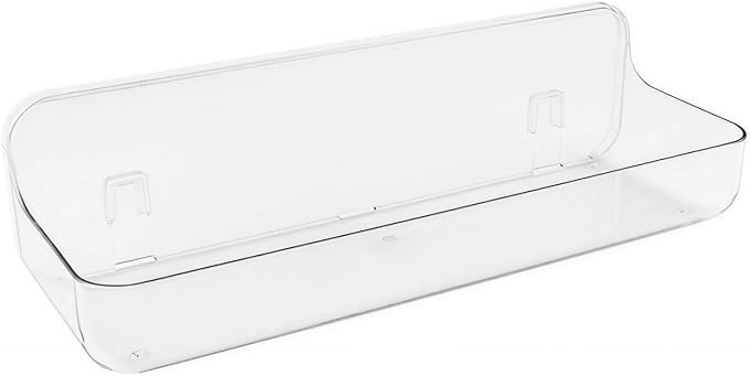 Long Adhesive Wall Organizer Shelf, No-Drill, Clear by COLINCH