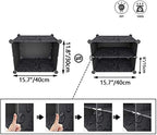 HOMIDEC Shoe Rack Organizer 48 Pair Modular Shoe Storage Cabinet for Closet | PP Plastic, Sturdy Steel Frame, Waterproof, Dustproof, Easy Clean, Shoe Shelves for Closet Garage Hallway Bedroom Entryway - Image 7