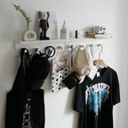 Entrance Coat Rack ，Coat Hooks, Wall-Mounted Wooden Hook Rack, Wall-Mounted Shelves are Very Suitable (White Color Finish—A-2) - Image 6