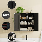 Homleke Bathroom Wall Cabinet, Medicine Cabinet with Adjustable Shelves - Image 4