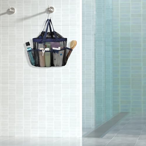 Mesh Shower Caddy Portable with Drawstring - 2-Handle Shower Bag for Dorm - Image 7