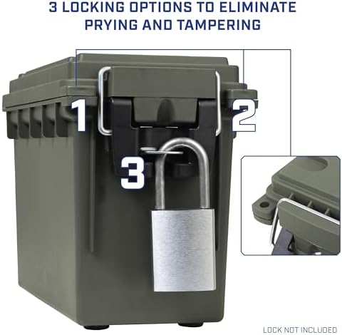 Sheffield 12626 Ammo Box Made in USA Stackable Lockable Ammo Storage Box - Image 5