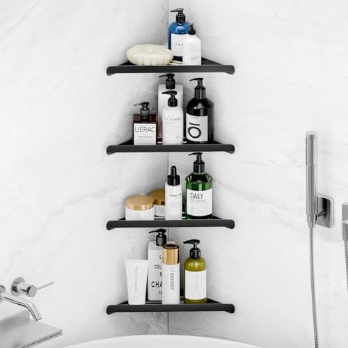 Fikoksol Shower Caddy Storage, Triangle Corner Shelf with Adhesive Glue by HOMEACCESSORIES