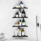 Fikoksol Shower Caddy Storage, Triangle Corner Shelf with Adhesive Glue by HOMEACCESSORIES