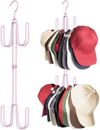 NANATI Hat Hangers for Closet, Stainless Steel Hat Organizer, Hat Racks for Baseball Caps, Cap Organizer for Baseball Caps, 1 Pack, Pink by Unknown
