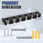 Hikeen Hockey Stick Wall Mount, Enhanced Stability Ice Hockey Stick Display Holder, Space-Saving Hockey Stick Organizer Holds up to 6 Sticks for Any Home Office Wall - Image 3