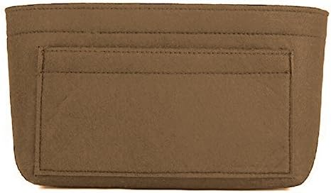 ZTUJO Purse Organizer Insert, Felt Bag Organizer For Handbag Purse Organizer,13 Colors, 6 Size (Small, Light Coffee) - Image 3