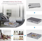 Onlyeasy Sturdy Under Bed Shoe Storage Organizers with Handles & Clear Window (16 to 32 Pairs) 2 Pack, Closet Shoes Containers Boxes for Kids & Adults, 37.7"x23.6"x5.9", Linen-like Grey, MXDUBS16P2 - Image 5