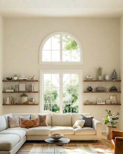 Amada 47.2" Floating Shelves for Wall Decor & Storage, Set of 3, Brown - Image 2