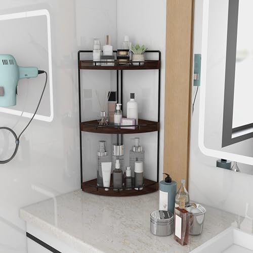 Dorhors Corner Bathroom Organizer Countertop,Vanity Counter Storage Shelf - Image 2