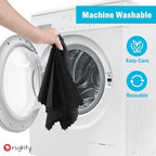 Orighty Microfiber Cleaning Cloth 5 Pack, Black Cleaning Rags 12x11 inch - Image 5