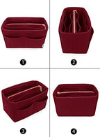 LEXSION Felt Purse Organizer Insert, Tote Bag Shaper Dividers with 5 Sizes - Image 3