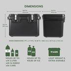 IRIS USA Hugel 44 QT Cooler, Heavy-Duty Hard Ice Chest with Vacuum Insulation, Plus 24-Pack IRIS Sparkling Water from Mount Fuji, Strong Carbonation Bundle - Image 3