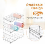 Stackable Water Bottle Organizer Large Compartment Water Bottle Holder - Image 2