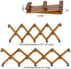 WGFKVAS Hat Rack for Wall with 14 Hooks, Solid Wooden - Image 2