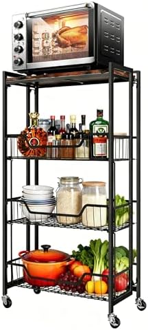 GarveeHome Large 4-Tier Foldable Kitchen Storage Shelf - Image 2