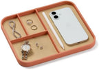 Nordik Leather Valet Tray - Medium EDC Tray - Coral Blush 9.5 x 7.9 in by NordikByDesign