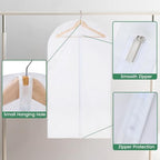 Carbrea 12 Pack Translucent Garment Bags for Hanging Clohes - 24" x 42" - Image 4