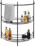 Lavish Home Pedestal Sink Organizer, Black, 21.25” x 11” x 23.25” by LavishHomeCollection