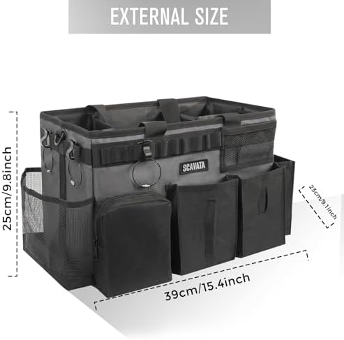 SCAVATA Wearable Cleaning Caddy Bag, Portable Cleaning Supplies Organizer - Image 5