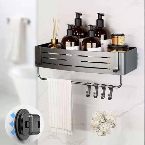 Onemake Suction Cup Shower Caddy, Shower Shelf, Bathroom Organizer, Gray by Unknown