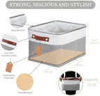 DECOMOMO Storage Bins, Large Fabric Storage Baskets for Shelves 4 Pack - Image 3