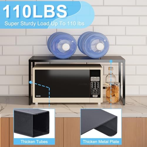 2 Pack Expandable Metal Storage Shelves, 110LBS Heavy Duty Shelving Units - Image 3