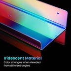 upsimples 4 Pcs 15" Iridescent Acrylic Shelves for Wall Decor and Display - Image 4