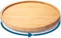 VERTORGAN Lazy Susan Bamboo Organizer for Kitchen,Cabinet,Middle(Natural) by VERTORGAN
