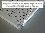 Wall Control 30-P-3232G Gray Metal Pegboard Pack - Image 4