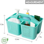 Tiawudi Portable Shower Caddy, Caddy Organizer with Handle, Plastic Shower Basket Hold Soap, Shampoo, Hair Supplies and Beauty Products, Cleaning Supplies Organizer for Home, Dorm, Shelf and Cabinet - Image 2