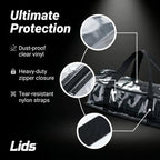 Lids Clear 30 Cap Storage Bag – Durable Storage for Baseball Caps, Baseball Cap Storage, Hat Organizer Holder for 30 Caps, Hat Travel Case, Travel Hat Display Carrier - Image 2