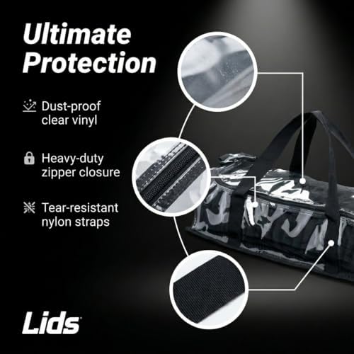Lids Clear 30 Cap Storage Bag – Durable Storage for Baseball Caps, Baseball Cap Storage, Hat Organizer Holder for 30 Caps, Hat Travel Case, Travel Hat Display Carrier - Image 2