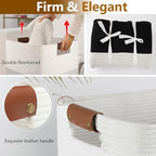 Laundry Hamper 96L Extra Large Laundry Basket, Woven Blanket Basket - Image 3