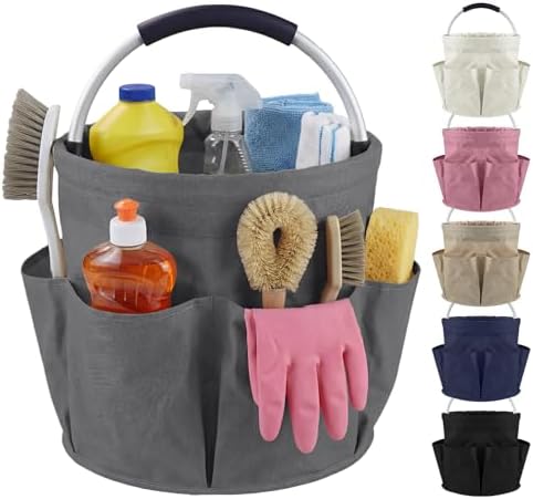 Cleaning Caddy with Handle, 17L Cleaning Supplies Organizer, Grey by Unknown