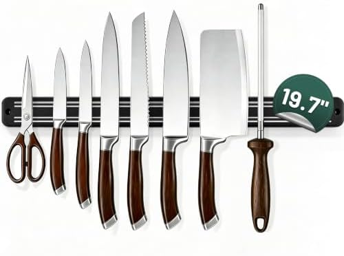 19.7in Magnetic Knife Strips,Magnetic Knife Holder for Wall/Refrigerator by Marsheepy