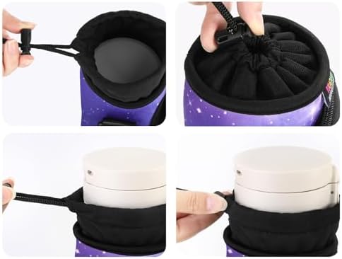Nuovoware Water Bottle Carrier Bag, 25oz/32oz, StarrySky Purple - Image 7