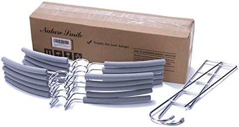 Nature Smile No Shoulder Bump Multiple Sweater Coat Clothes Hangers,Multi Layers Space Saving T Shirt Blouse Rack,(2 Pack Light Grey Color) - Image 3