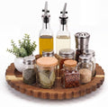 Maxdot 10 Inch Acacia Wood Lazy Susan Turntable Organizer, Round by Maxdot