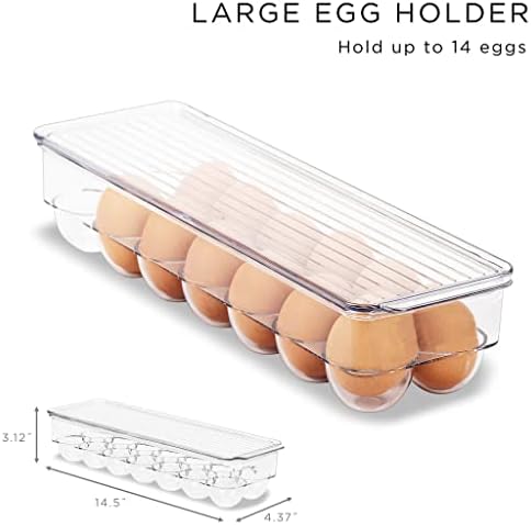 Sorbus Fridge Organizers and Storage Bins for Pantry & Fridge (6 Piece Set) - Image 3