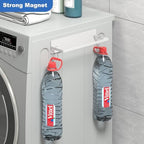 Magnetic Hanger Organizer, 2Pack Hangers Holder for Dryer/Washing Machine, Holding up to 30 Velvet/Wire/Plastic Hangers, Perfect Space Saver for Laundry Room (2, White) - Image 4