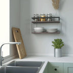 RICHER HOUSE Floating Shelves Bathroom, Wall Mounted Shelf Over Toilet - Image 6