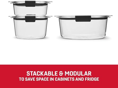 Rubbermaid Brilliance® Round Leak Proof Food Storage Containers, 6 Piece Set - Image 4
