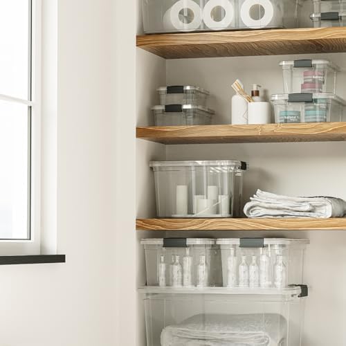 Superio 21 Quart Clear Plastic Storage Boxes with Lids, Stackable Organizer Containers, BPA-Free Storage Bins for Home, Office, School & Dorm, 1 Pack - Image 6