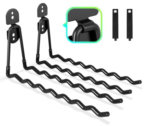 COCOYA Garage Hooks 11.8" Long with 2 Extension Storage Straps (2 Pack) by COCOYA