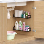 PUSDON 2-Pack 16.5" Extra Long Slim Hollowout Shower Caddy, Wall Mount Spice Rack & Bathroom Organizer, Mesh Bottom Cabinet Door Shelf Holds 50LBS - Vintage Bronze, Hollowout - Image 2