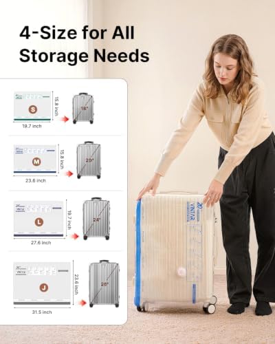 VINTAR 16 Pack Vacuum Storage Bags for Travel with Cordless Pump, Color - Image 5