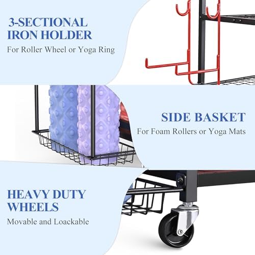 Mythinglogic Home Gym Rack for Dumbbells, Yoga Mats and Workout Equipment - Image 4